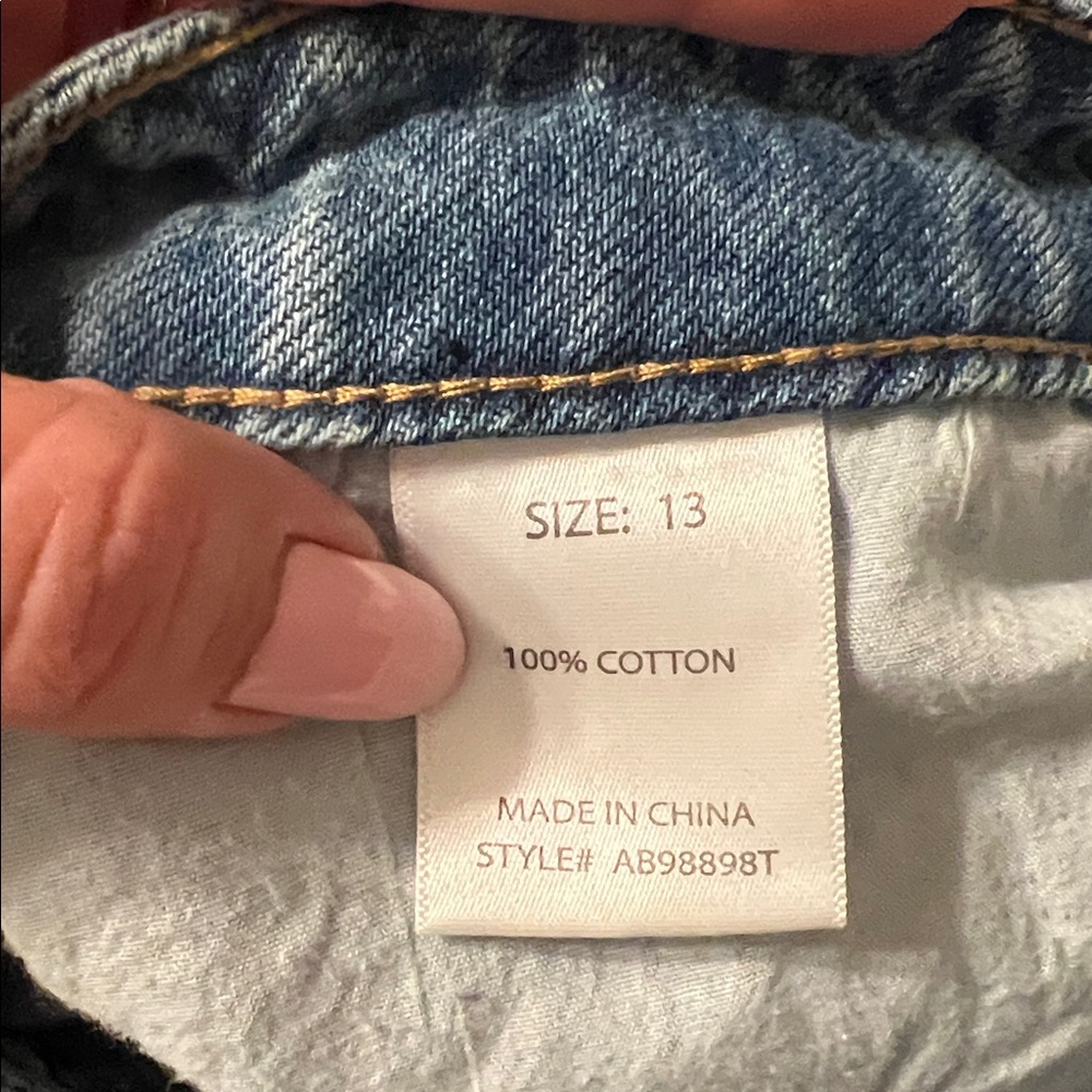 Fashion Nova No Limit Belted Wide Leg Jeans Size 13/32 Medium Wash Cotton NWT - Picture 10 of 10